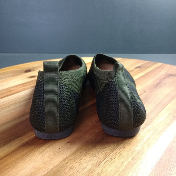 Free Reign Women's Slip On Camo Camouflage Point Toe‎ Ballet Flats Size 10 Knit - Picture 8 of 10